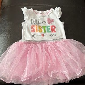 3 month Little Sister onesie & tutu